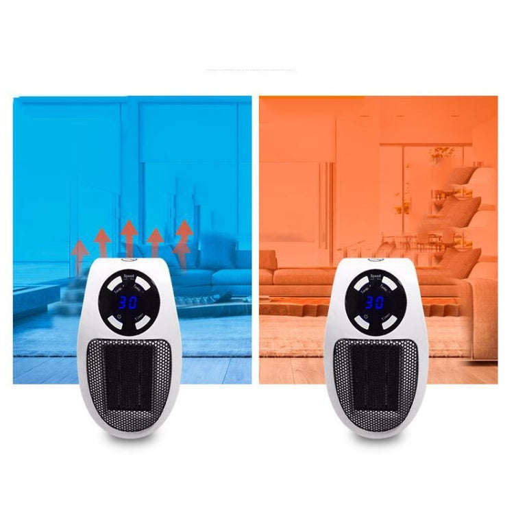 Mini Heater Home Desktop Office Multifunctional Heater, Style:Without Remote Control, Plug Type:E...