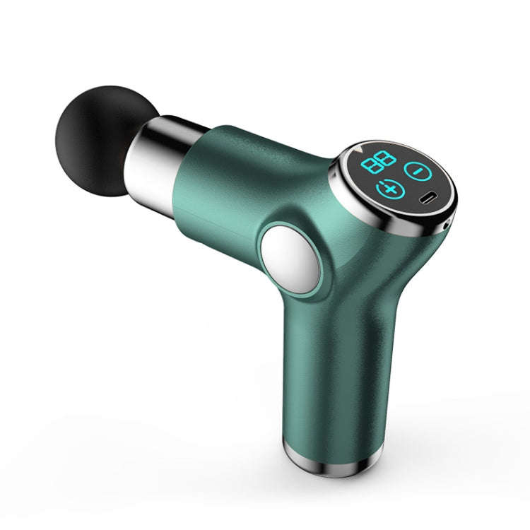 K515 Mini Fascia Gun Fitness Relax Muscle Massage Gun(LCD Version 32 Gears (Green))