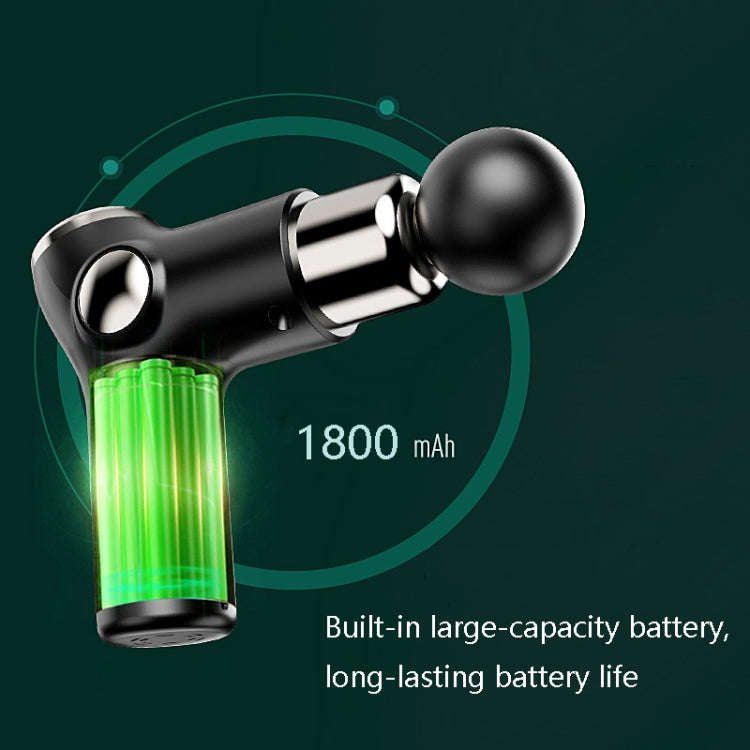 K515 Mini Fascia Gun Fitness Relax Muscle Massage Gun(LCD Version 32 Gears (Green))