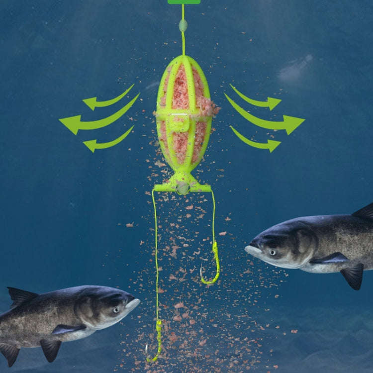Double Hooks ISEAMA Explosive Hook Bighead Carp Feeder for Hand Rod & Throwing Rod, Size: 11