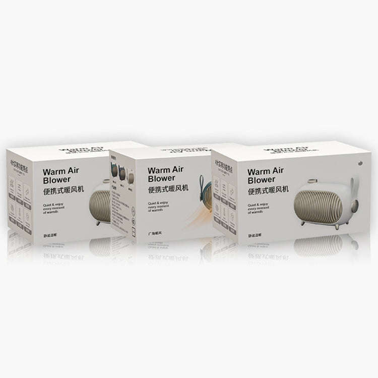 N301 Mini Heater Office Desk Silent Hot Air Heater Household Bedroom Heater US Plug(Emerald)
