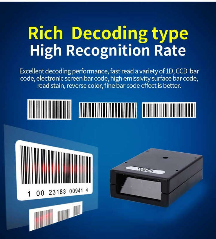 EVAWGIB DL-X720 Red Light 1D Barcode Scanning Recognition Engine, Interface:TTL