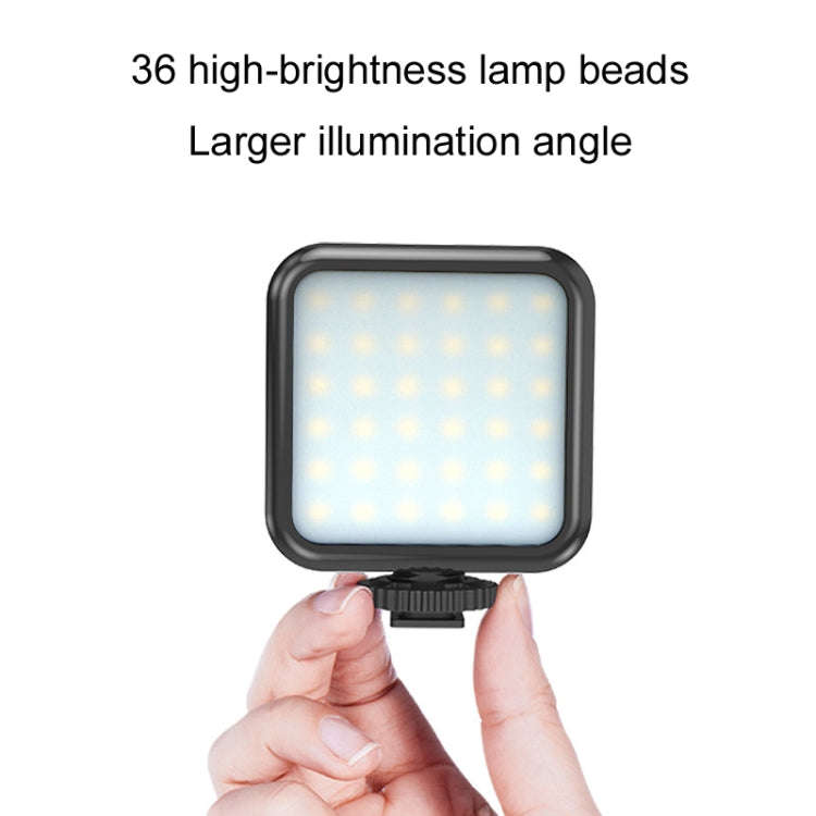 KIT-01LM 3 in 1 Video Shooting LED Light Portable Tripod Live Microphone, Specification:Battery M...