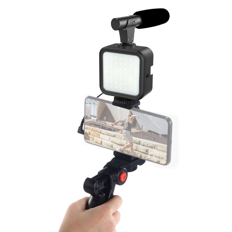 KIT-01LM 3 in 1 Video Shooting LED Light Portable Tripod Live Microphone, Specification:USB Charg...