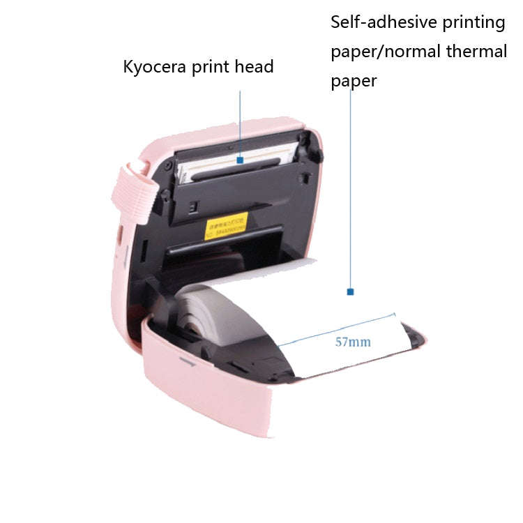 Deli X1 Portable Sticker Mini Bluetooth Photo Printer, Random Color Delivery