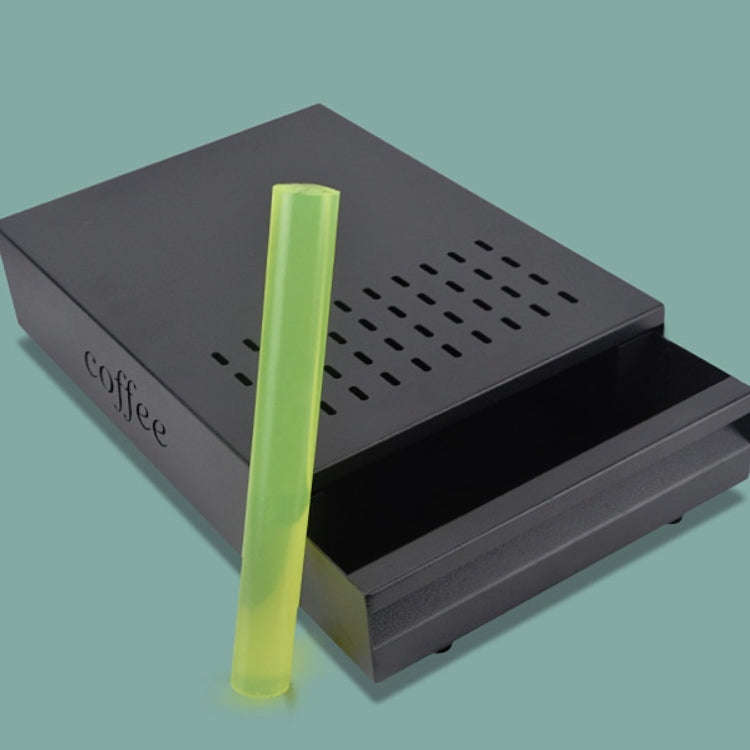 Stainless Steel Drawer Type Coffee Grounds Box Coffee Machine Supporting Equipment(Steel Color)