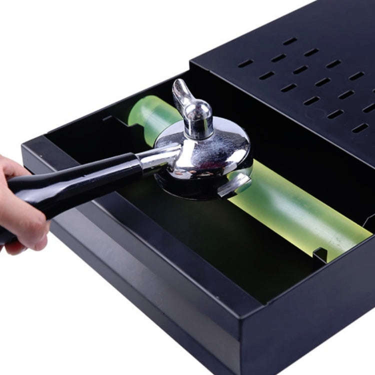 Stainless Steel Drawer Type Coffee Grounds Box Coffee Machine Supporting Equipment(Red)