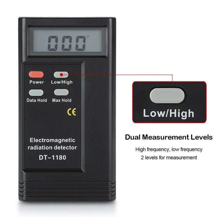 DT-1180 Electromagnetic Radiation Detector Measuring Range 50-1999V/M Electromagnetic Wave Radiat...