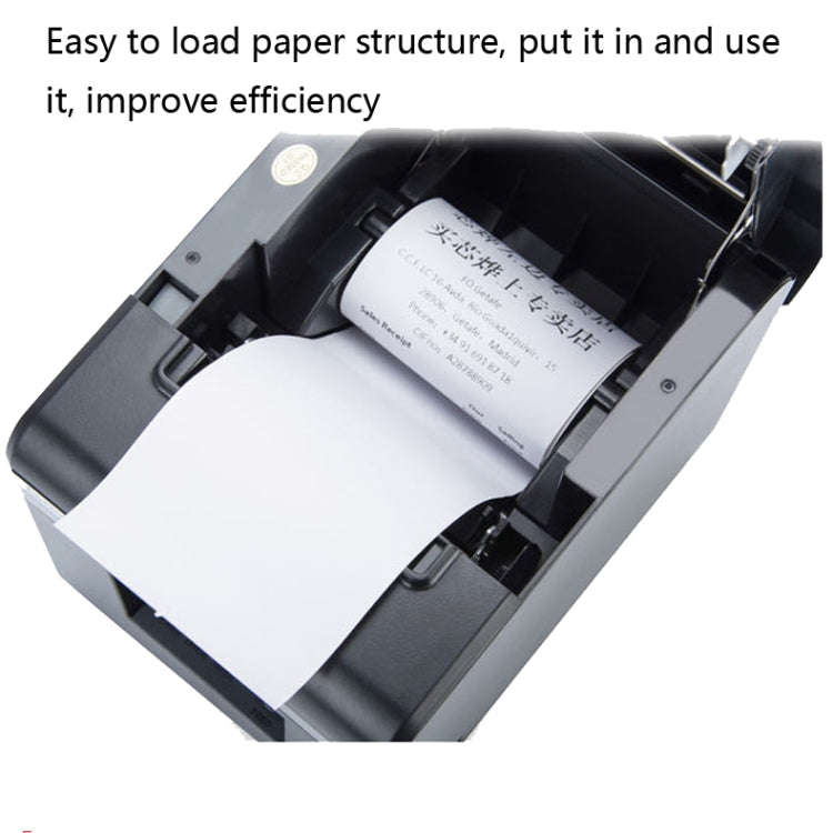 Xprinter XP-N160II Thermal Ticket Printing Machine Bluetooth Receipt Printer, Style:EU Plug(Gray)