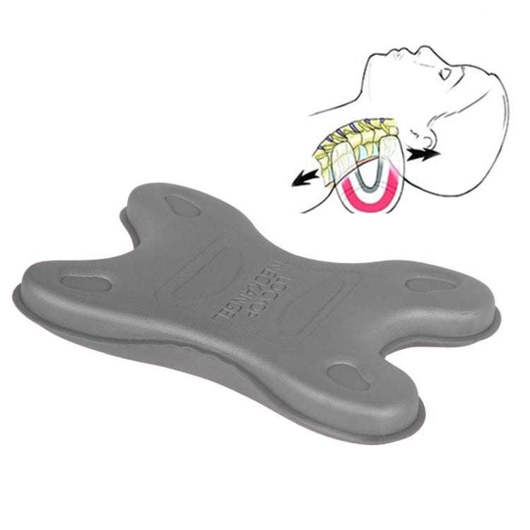 Cervical Spine Pillow Stretching Massager Orthosis Portable Neck Pillow(Gray)