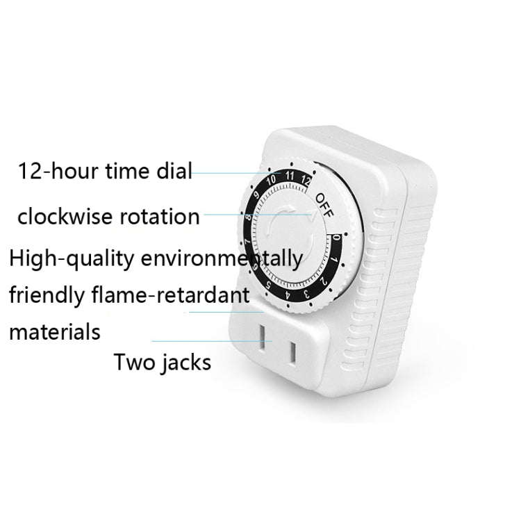 2 PCS ChangXin Electric Vehicle Timer Charger Mechanical Timer Socket Countdown Off Timer Socket(...