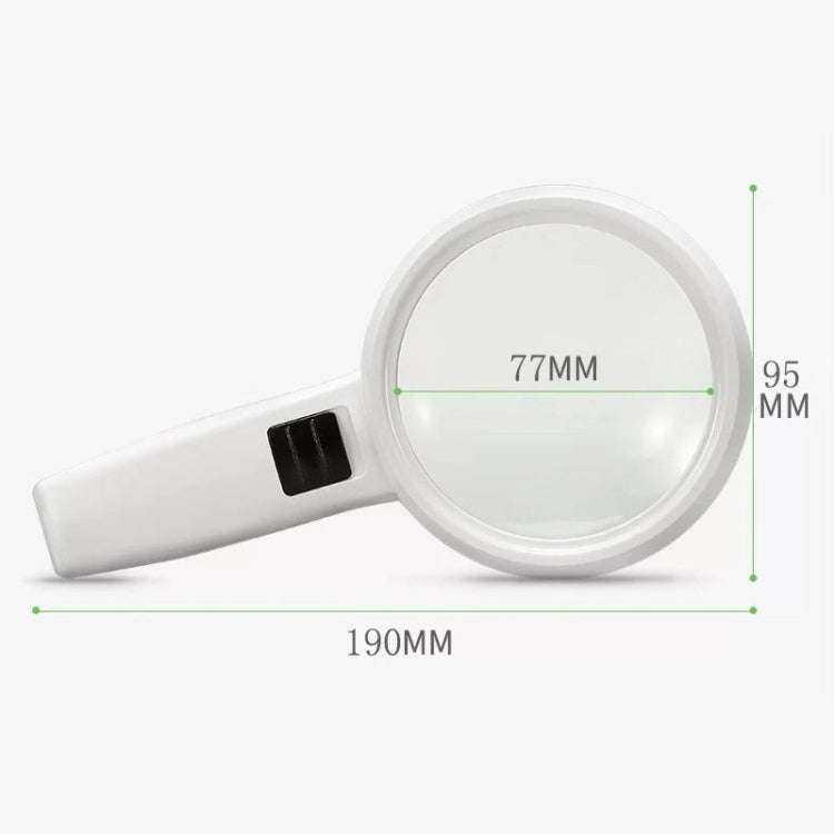 Handheld High-definition Lens with LED Light Reading and Maintenance Magnifying Glass for the Eld...