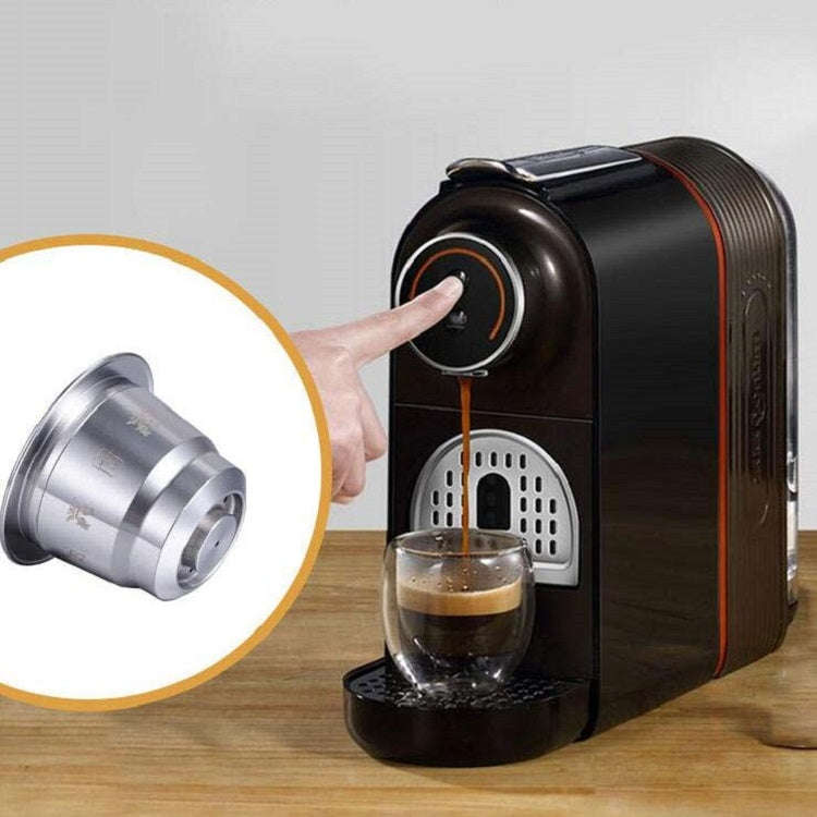 Reusable Stainless Steel Coffee Capsules with Multiple Filling Coffee Filters(Silver)