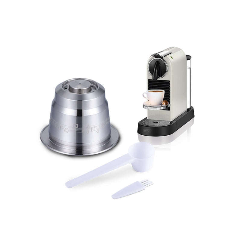 Reusable Stainless Steel Coffee Capsules with Multiple Filling Coffee Filters(Silver)