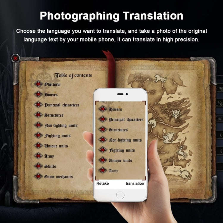 Portable Smart Voice Translator Upgrade Version for Learning Travel Business Meeting 3 in 1 voice...