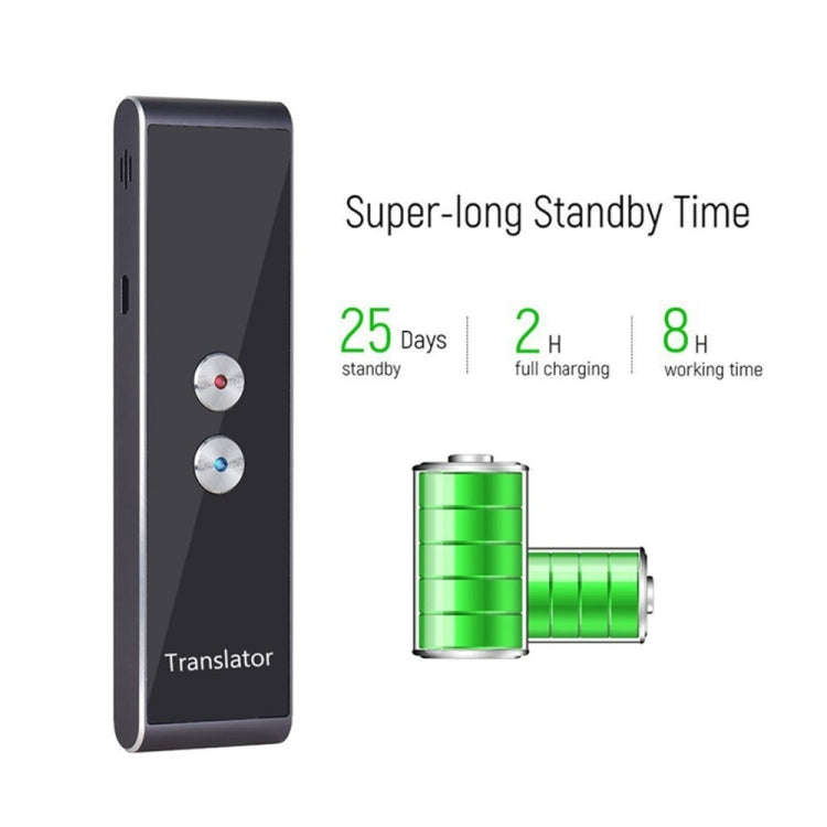 T8 Pocket Language Translator Voice 30 Languages Two Way Real Time Intercom Portable Translator F...