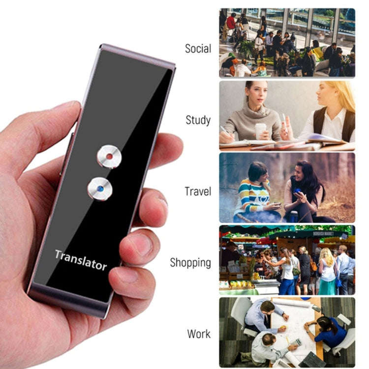 T8 Pocket Language Translator Voice 30 Languages Two Way Real Time Intercom Portable Translator F...