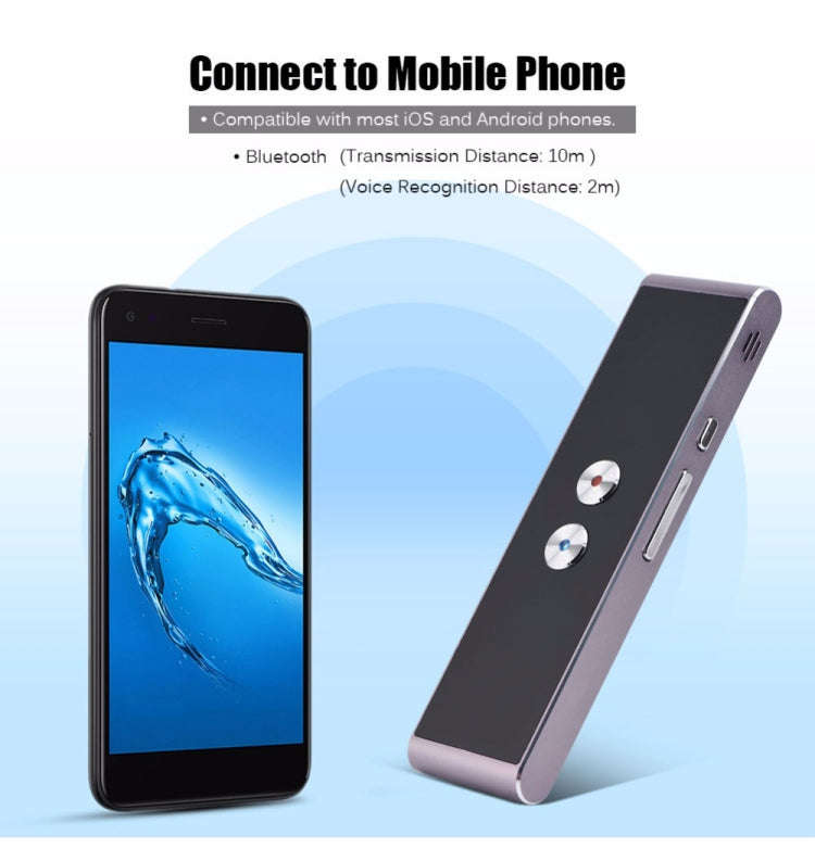 T8 Pocket Language Translator Voice 30 Languages Two Way Real Time Intercom Portable Translator F...