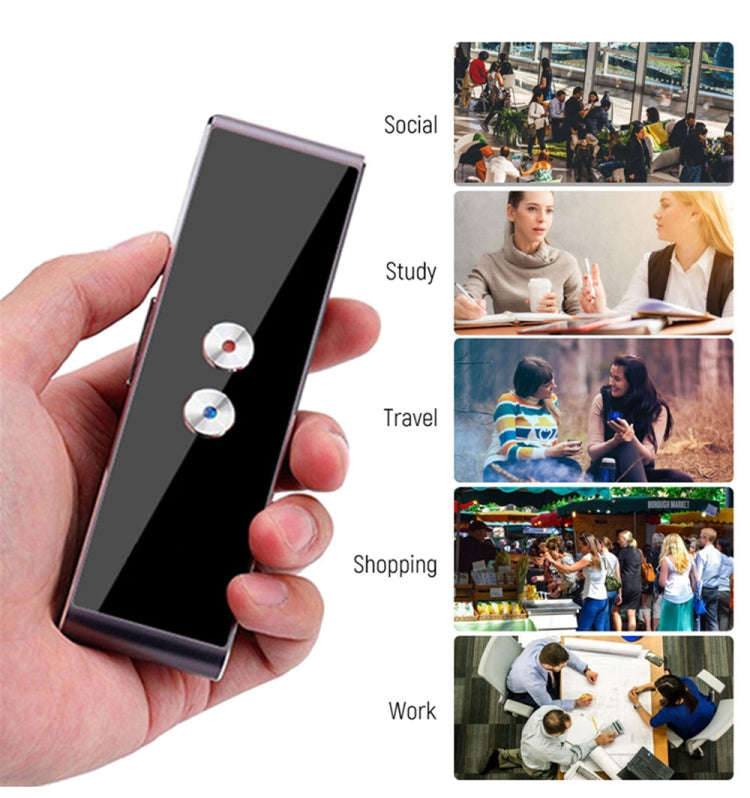 T8 Pocket Language Translator Voice 30 Languages Two Way Real Time Intercom Portable Translator F...
