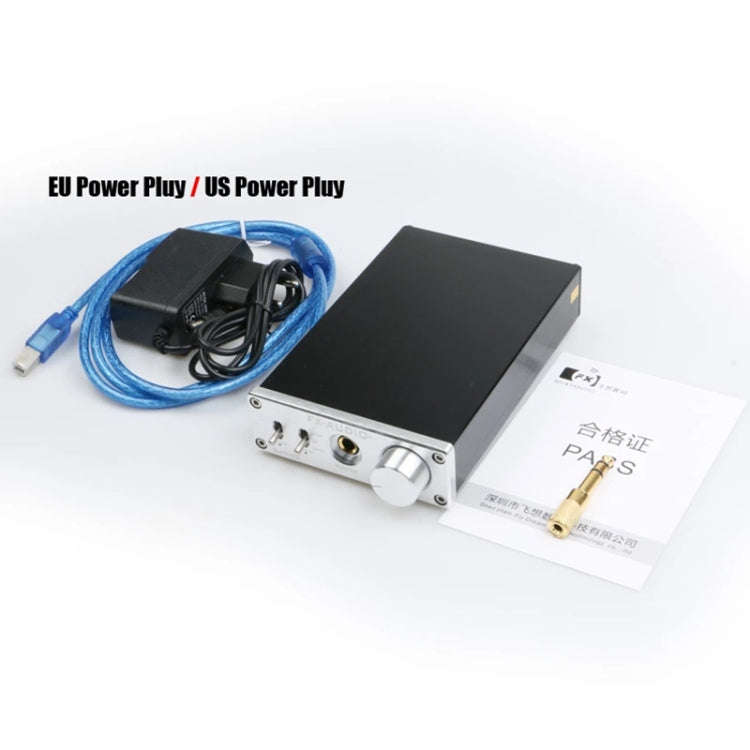 FX-AUDIO DAC-X6 Fever HiFi Fiber Coaxial USB Amp Digital Audio DAC Decoder 24BIT/192(Silver)