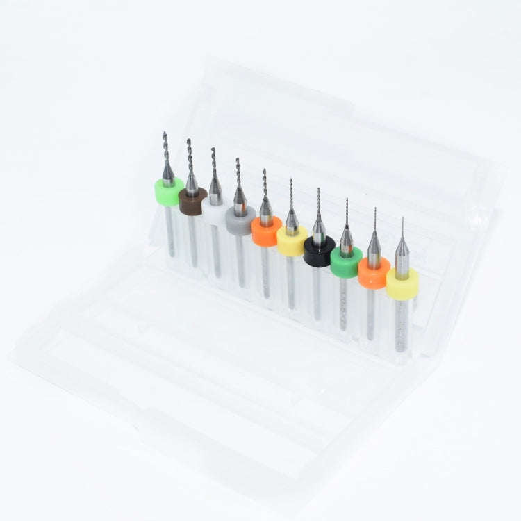10pcs 0.3mm to 1.2mm PCB mini drill Bit tungsten steel carbide for print circuit board cnc drill ...