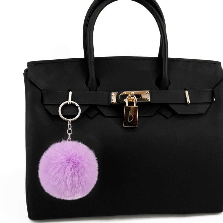 Simple Key Chain Fur Ball Pompon Keychain Pompom Artificial Rabbit Fur Animal Keychains for Woman...