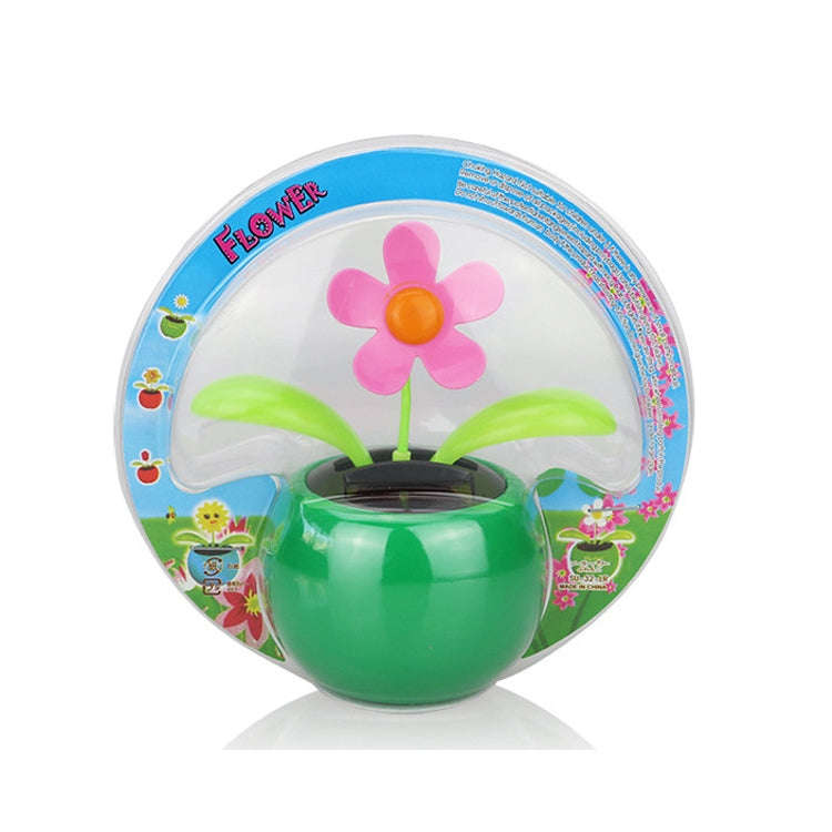 Solar Toy Mini Dancing Flower Sunflower Great as Gift or Car Decoration, Color Random for Delivery