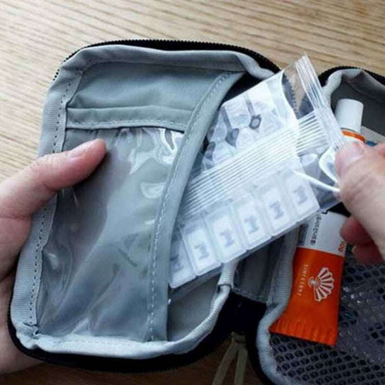 Outdoor Traveling Carry-On First Aid Small Medicine Bag Portable Mini Organizer Medical Bag(Red)
