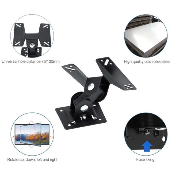 Universal Rotated TV PC Monitor Wall Mount Bracket for 14 ~ 24 Inch LCD LED Flat Panel TV with 18...