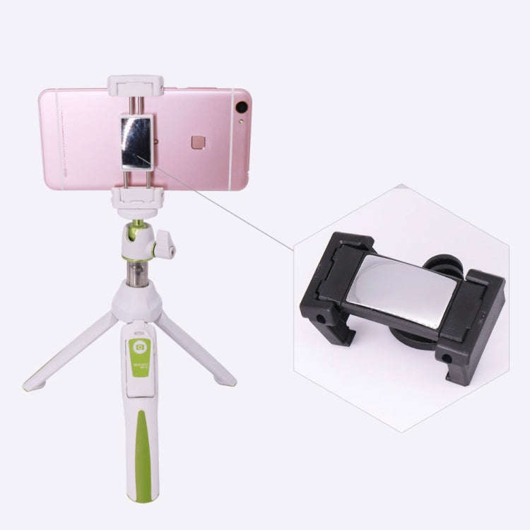 Benro MK10 Mobile Phone Live Bluetooth Remote Control Selfie Stick Tripod(White)