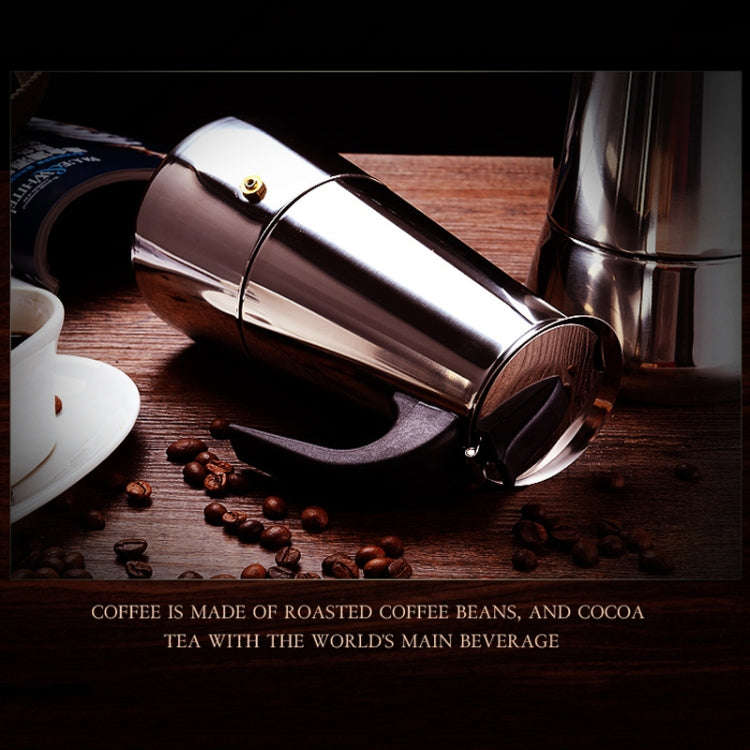Stainless Steel Moka Coffee Maker Pot Filter(200ml)