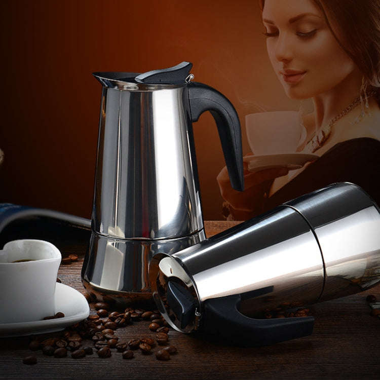 Stainless Steel Moka Coffee Maker Pot Filter(200ml)