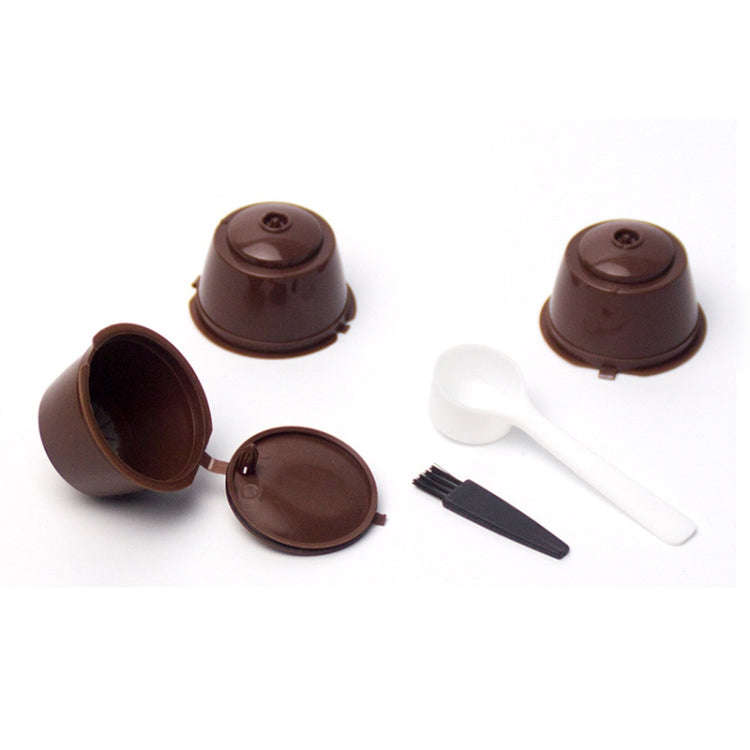 3pcs / Set Eco-friendly Reusable Coffee Capsule Set Food Grade Plastic PP Coffee Filter Baskets S...