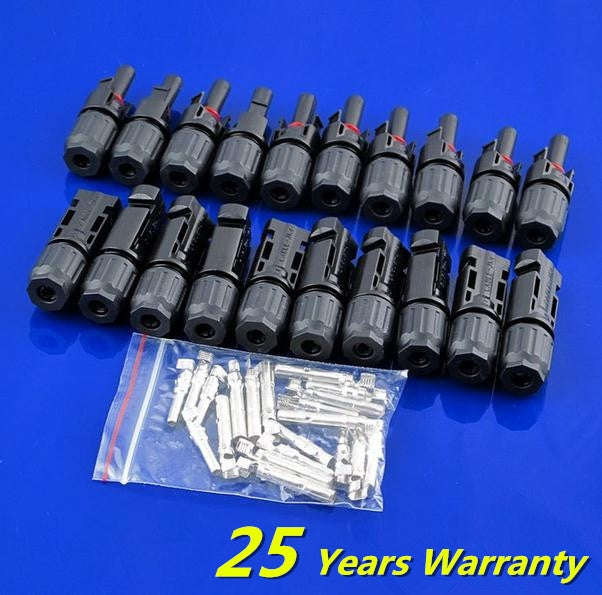 MC4 Connector male female 30A 1000V Solar Panel Branch Series for PV Cable 2.5/4/6mm2
