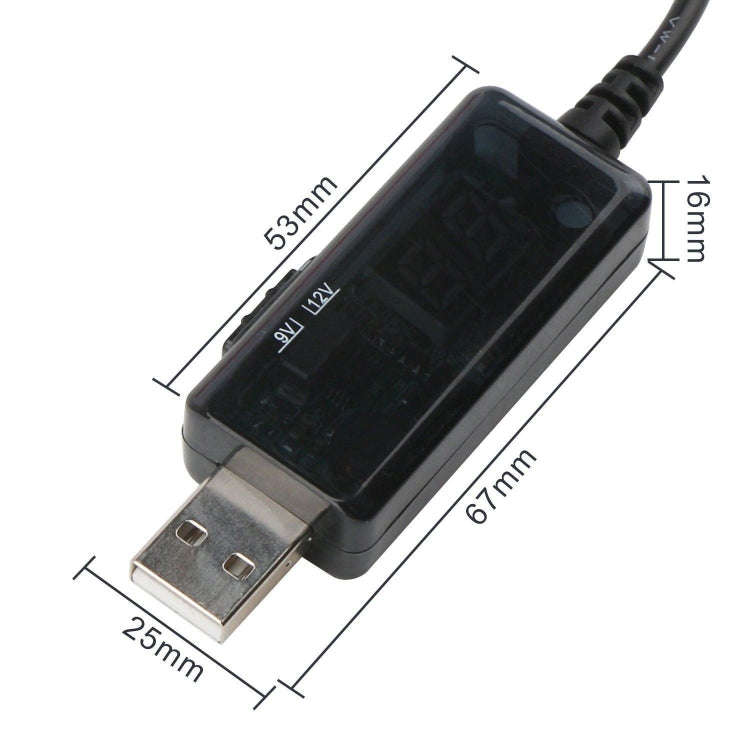 USB Boost Cable 5V Step Up to 9V 12V Adjustable Voltage Converter 1A Step-up Volt Transformer DC ...