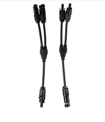 1 Pair MC4 Branch Y Adapter Connectors M/M/F and F/F/M for Solar Panels Cable(mc4)