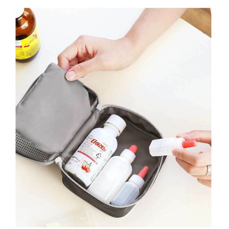 Cute Heart Mini Medicine Bag First Aid Emergency Kits Organizer Outdoor Household Pill Bag, Size:...