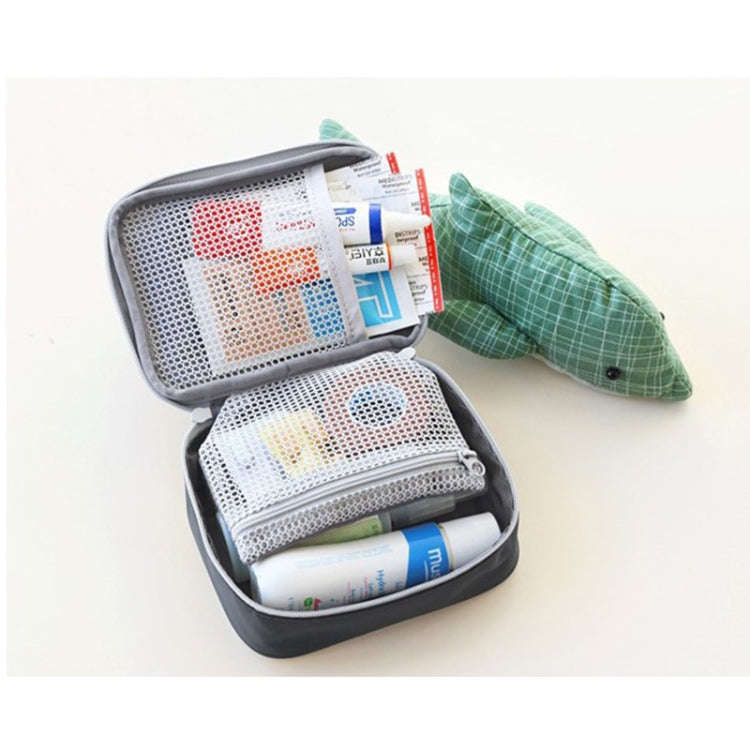 Cute Heart Mini Medicine Bag First Aid Emergency Kits Organizer Outdoor Household Pill Bag, Size:...