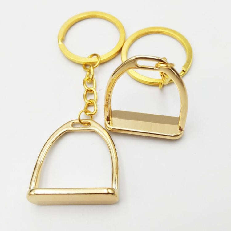 2 PCS Stable Keychain Alloy Jewelry Pendant Smooth Alloy Pendant(Gold)