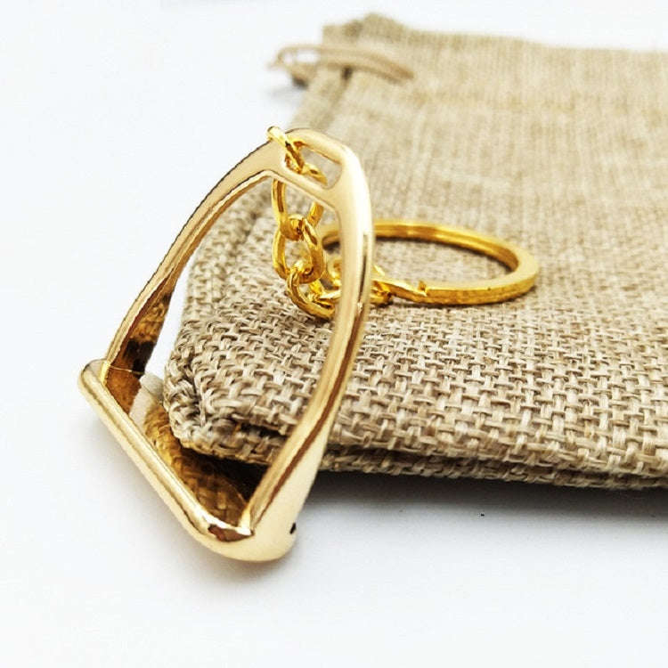 2 PCS Stable Keychain Alloy Jewelry Pendant Smooth Alloy Pendant(Gold)