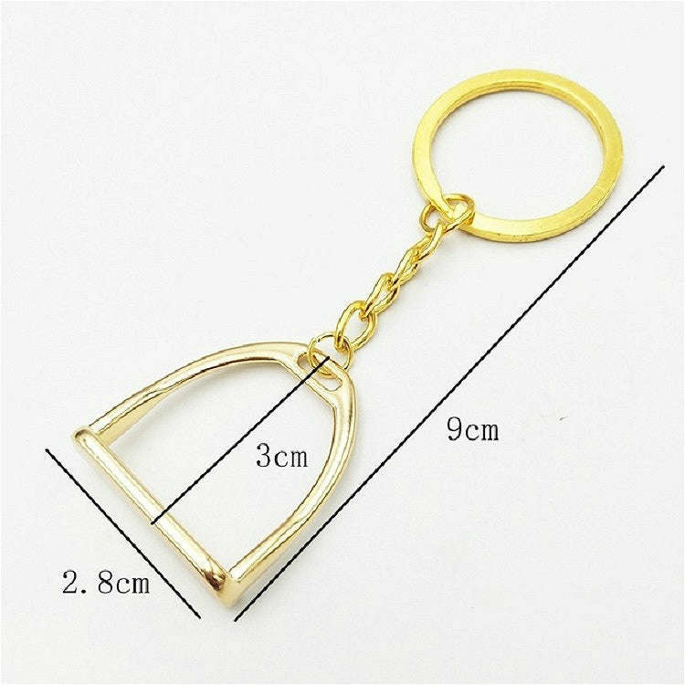 2 PCS Stable Keychain Alloy Jewelry Pendant Smooth Alloy Pendant(Gold)