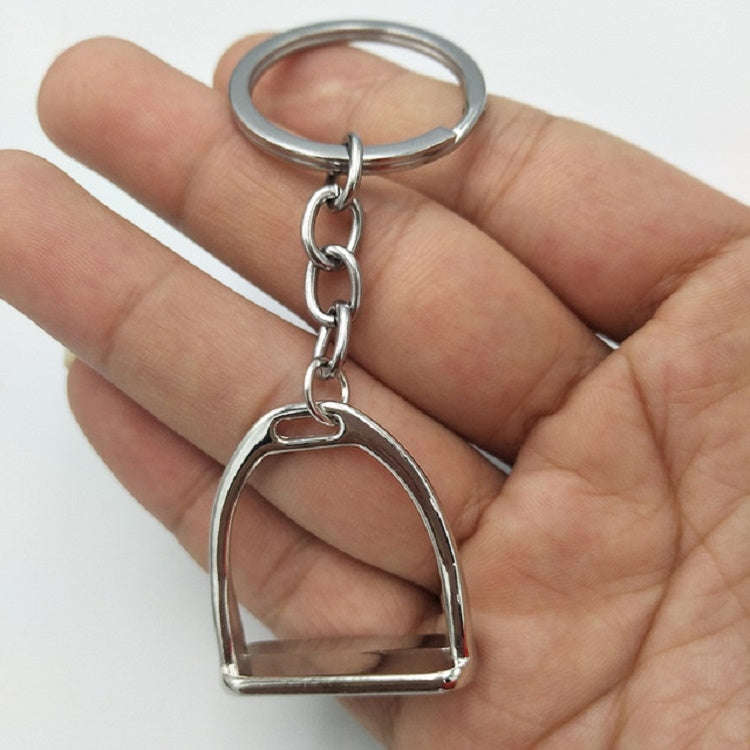 2 PCS Stable Keychain Alloy Jewelry Pendant Smooth Alloy Pendant(Silver)