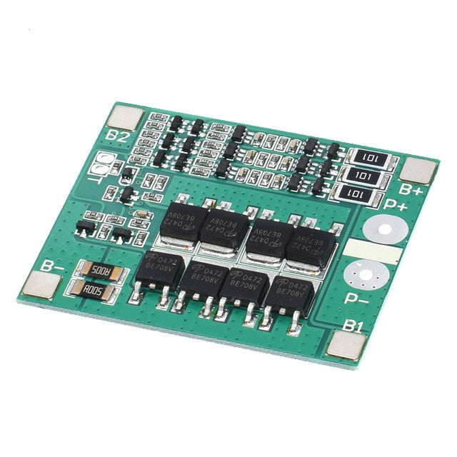 25A 11.1V-12.6V Over-Current Over-Charge Protection Board with Equalization for 18650 Lithium Bat...
