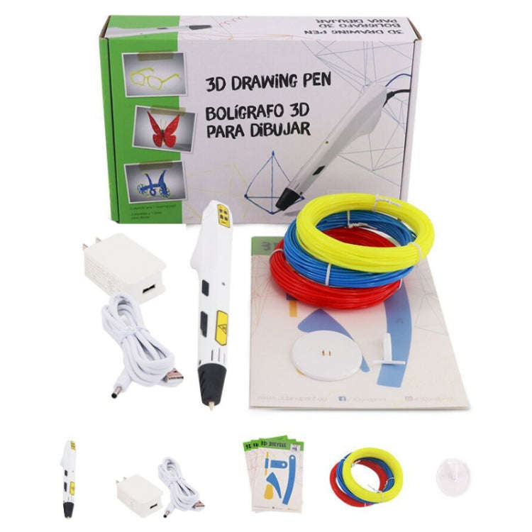3D Printing Pen Children Toy Art Doodle Pen, Specification:USB+EU Plug