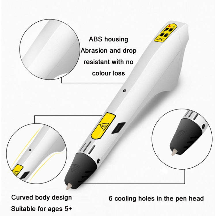 3D Printing Pen Children Toy Art Doodle Pen, Specification:USB+AU Plug