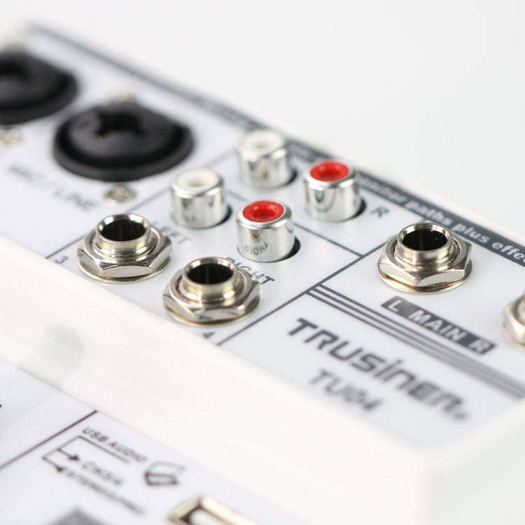 TU04 BT Sound Mixing Console Record 48V Phantom Power Monitor AUX Paths Plus Effects 4 Channels A...