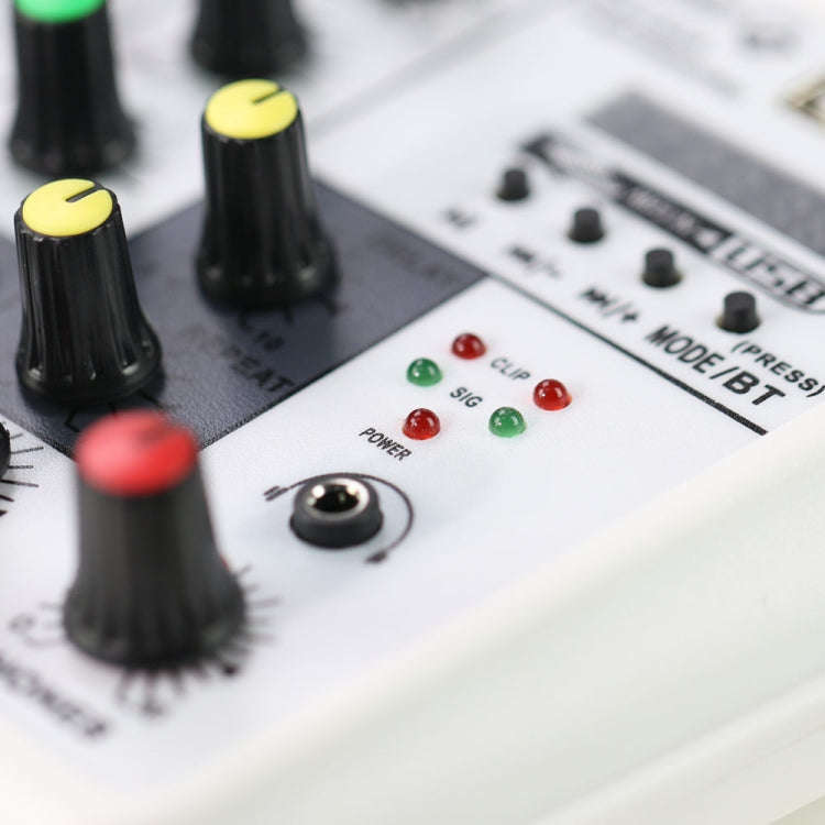 TU04 BT Sound Mixing Console Record 48V Phantom Power Monitor AUX Paths Plus Effects 4 Channels A...
