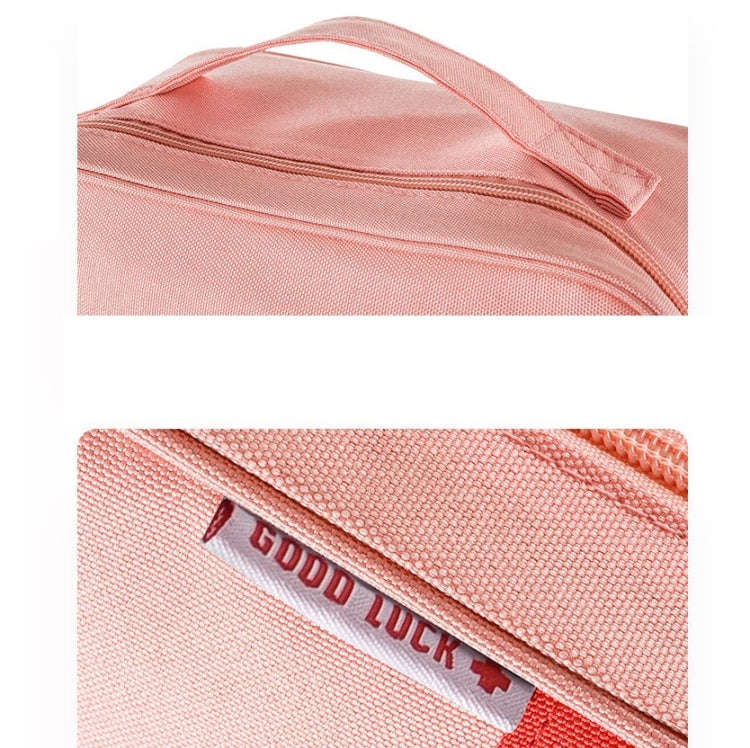 Thickened Large-Capacity Multifunctional Medicine Box Family Portable Storage Bag(Pink)