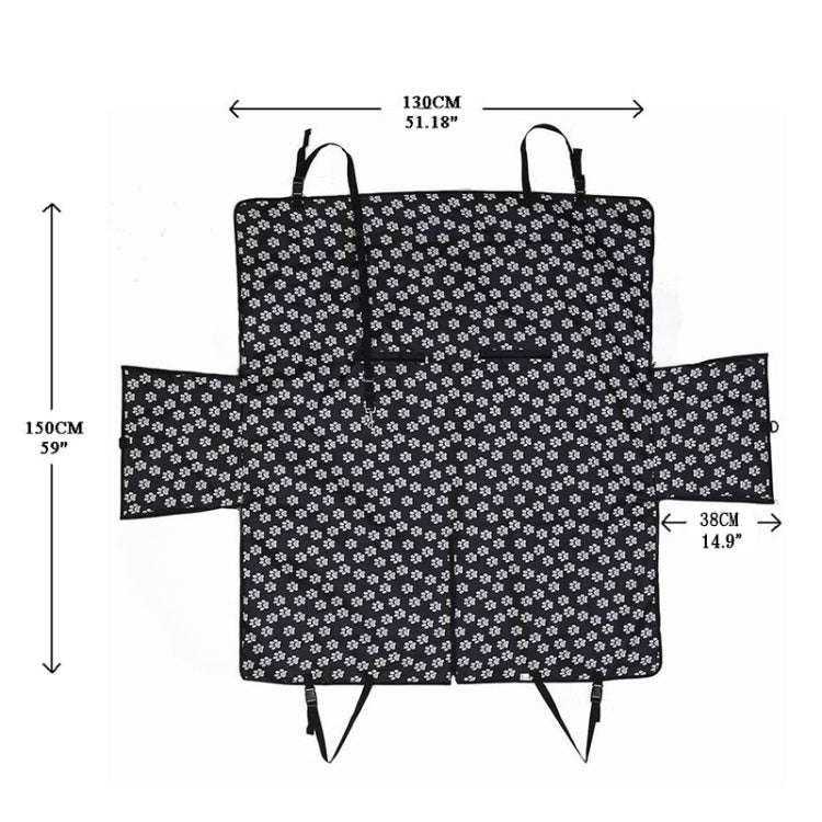 Waterproof Rear Back Pet Dog Car Seat Cover Mats Hammock Protector With Safety Belt, Size:130x150...