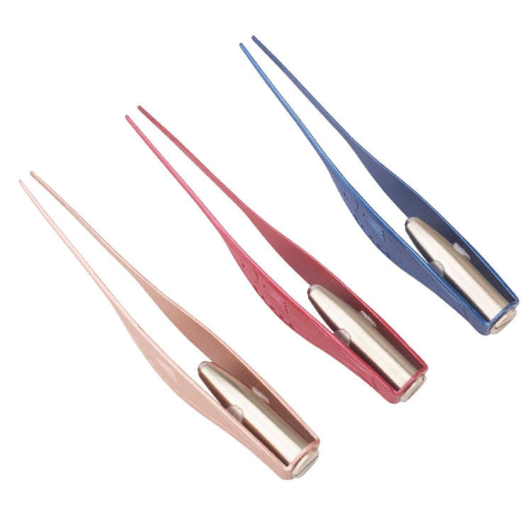 3 PCS Visible Light Ear Spoon Tool Tweezers(Random Color Delivery)